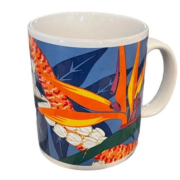 Vintage Hilo Hattie Hawaii Bird Of Paradise Coffee Mug Cup 12 Oz Tropical - Picture 4 of 9